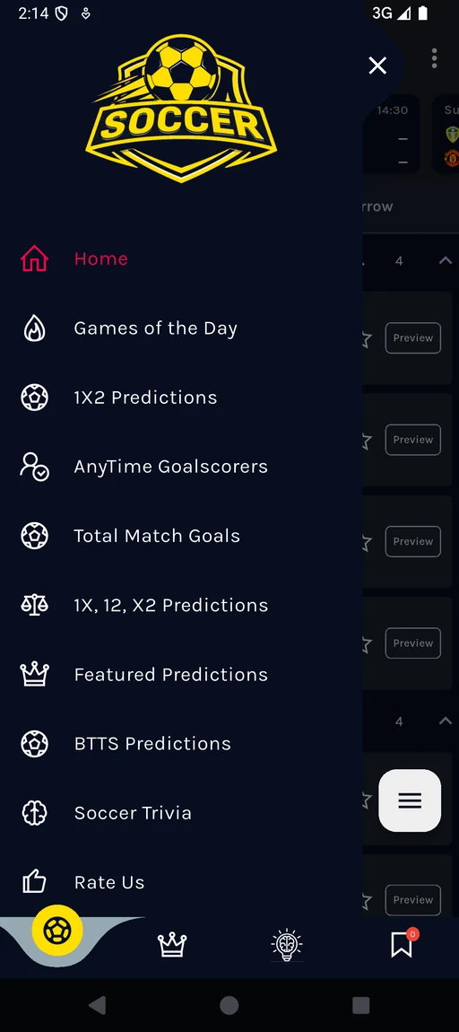 Mobile navigation menu